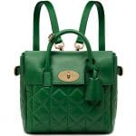 Mulberry Green Quilted Cara Delevingne Bag - Fall 2014