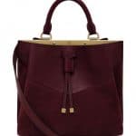 Mulberry Oxblood Calfskin:Suede Kensington Bag