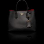 Prada Black Double Tote Small Bag