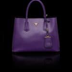 Prada Purple Double Tote Small Bag
