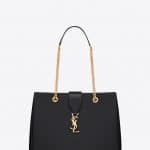Saint Laurent Black Classic Monogram Shopping Bag