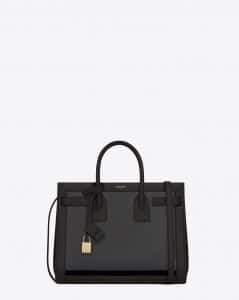 Saint Laurent Black Patent and Leather Classic Sac De Jour Small Bag - Fall 2014