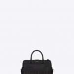 Saint Laurent Black with Silver Metal Studs Classic Baby Duffle Bag - Fall 2014