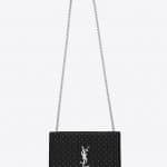 Saint Laurent Black with Studs Classic Monogram Satchel Bag - Fall 2014