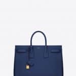 Saint Laurent Blue Classic Sac De Jour Large Bag - Fall 2014