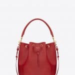 Saint Laurent Lipstick Red Emmanuelle Bucket Medium Bag - Fall 2014