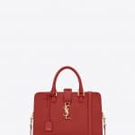 Saint Laurent Lipstick Red Monogramme Cabas Small Bag