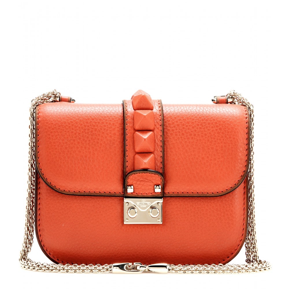 Valentino Orange Leather Covered Rockstud Bag - Fall 2014