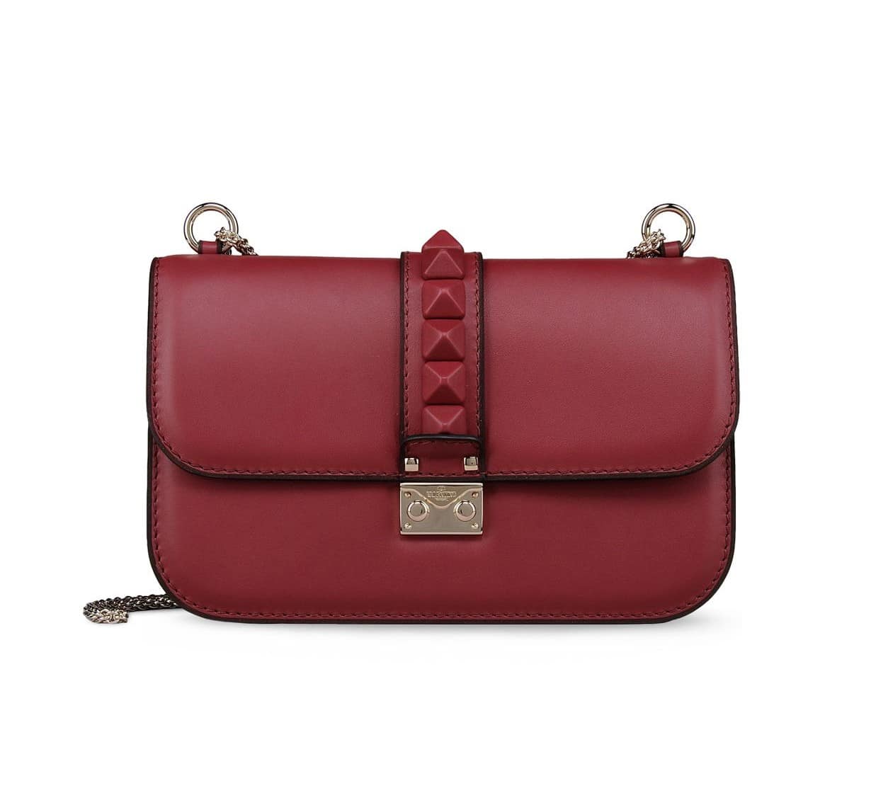 Valentino Rockstud Leather Covered Flap Bag - Prefall 2014