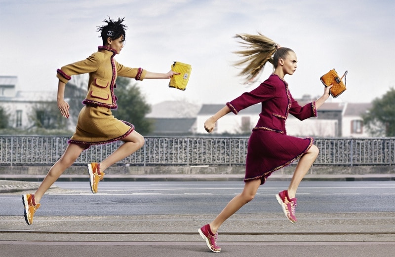 Chanel Boy Bag Running - Fall 2014 Campaign