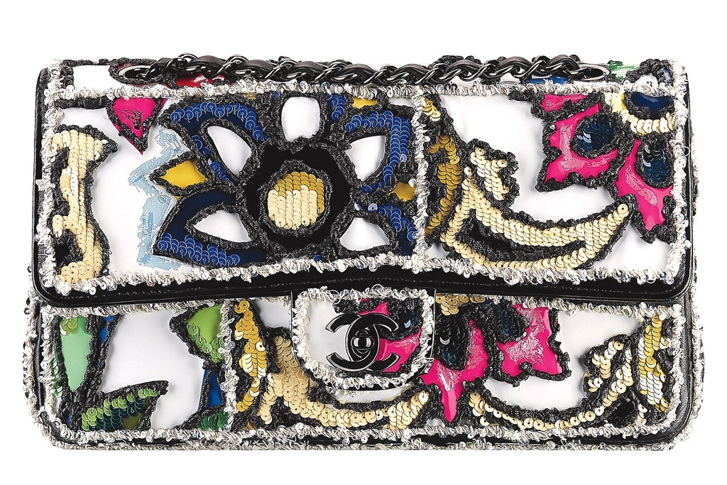 Chanel Floral Sequined Flap Bag - Resort 2015