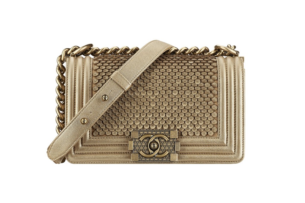 Chanel Gold Scales Boy Flap Bag - Resort 2015