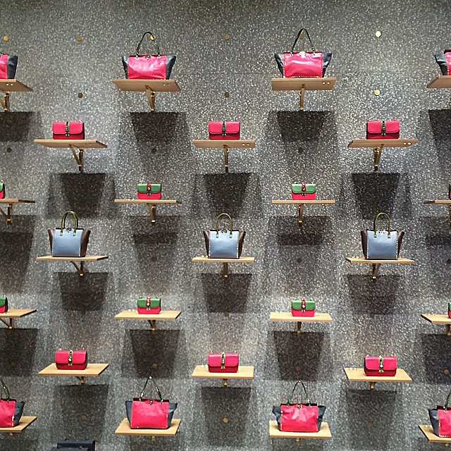 Valentino Colorblocked Bag Wall Saks NY