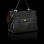 Prada Black Lux Calf Flap Tote Bag - Fall 2014 - Front