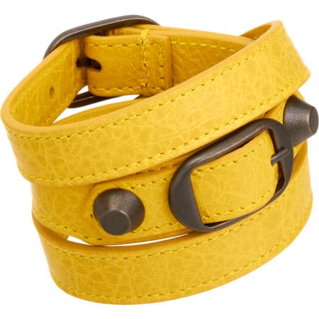 balenciaga bracelet yellow