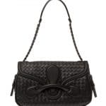 Bottega Veneta Black Intrecciato Nappa Rialto Bag