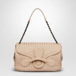 Bottega Veneta Mink Intrecciato Nappa Rialto Bag