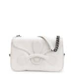 Bottega Veneta White Micro Intreccio New Calf Rialto Bag