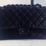 Chanel Black Velvet Classic Flap Bag - Fall 2014