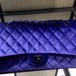 Chanel Blue Velvet Classic Flap Bag - Fall 2014