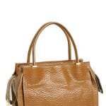 Chloe Barbour Khaki Pebbled Leather Dree Bag