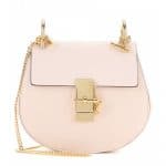 Chloe Cement Pink Drew Small Shoulder Bag