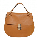 Chloe Savanna Brown Drew Large Shoulder Bag