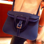 Hermes Blue Sapphire Halzan Bag 1