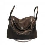 Hermes Chocolate Brown Lindy 34cm Bag