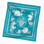 Hermes Sky Blue Ex-Libris Bandana