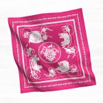 Hermes Pink Ex-Libris Bandana