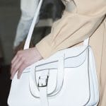Hermes White Halzan Bag