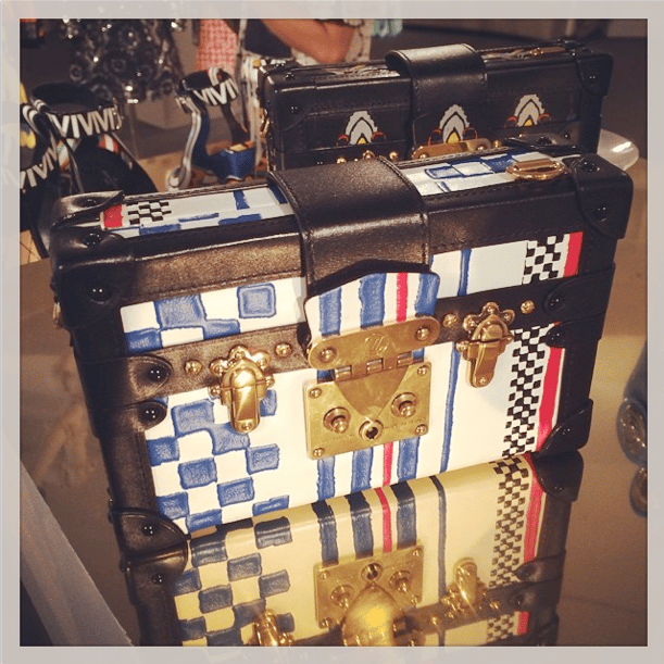 Louis Vuitton Grand Prix Petite Malle Cuir Embosse Bag - Cruise 2015