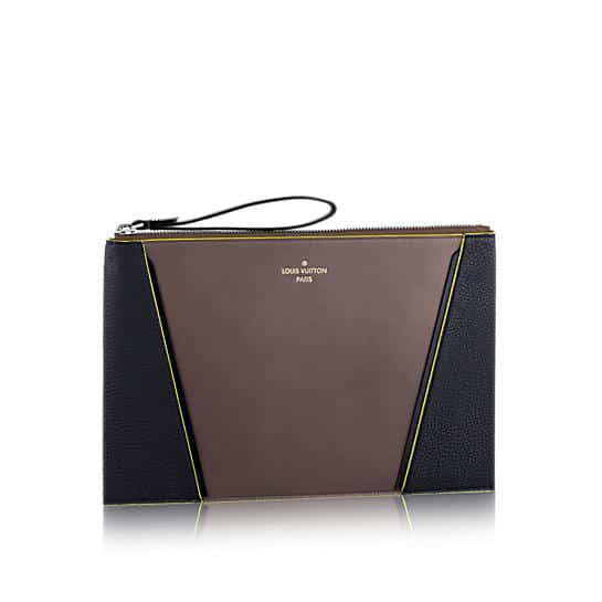 Louis Vuitton Gris Neon Cuir Orfevre/Veau Cachemire W Pochette Bag