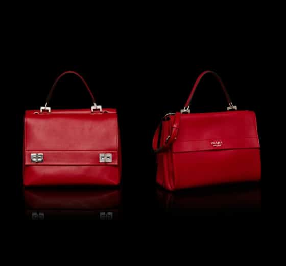 Prada Lux Calf Flap Bag - Fall 2014