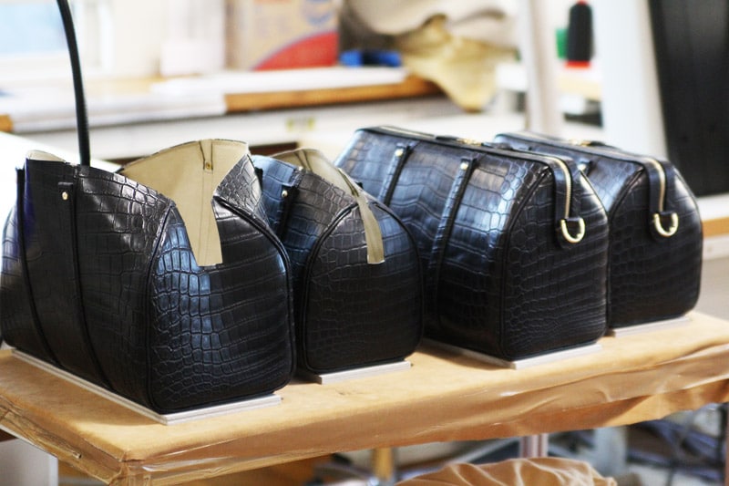 Sofia Coppola Alligator Bags being Finished via Stylebubble