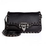 Valentino Black Ruthenium Hardware Rockstud Crossbody Bag