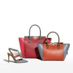 Valentino Colorblock Rockstud Tote Bag - Fall 2014 - 2