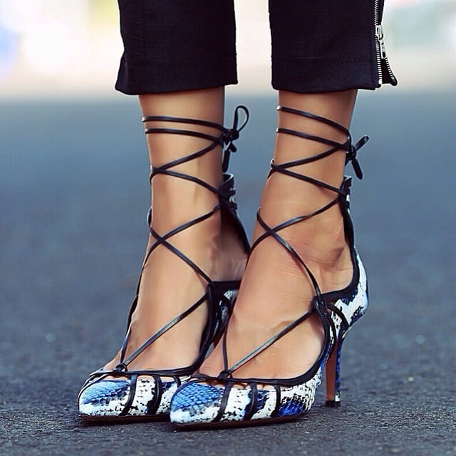 The It Shoes of Fashion Week are Aquazzura's Strappy Pumps - Spotted ...