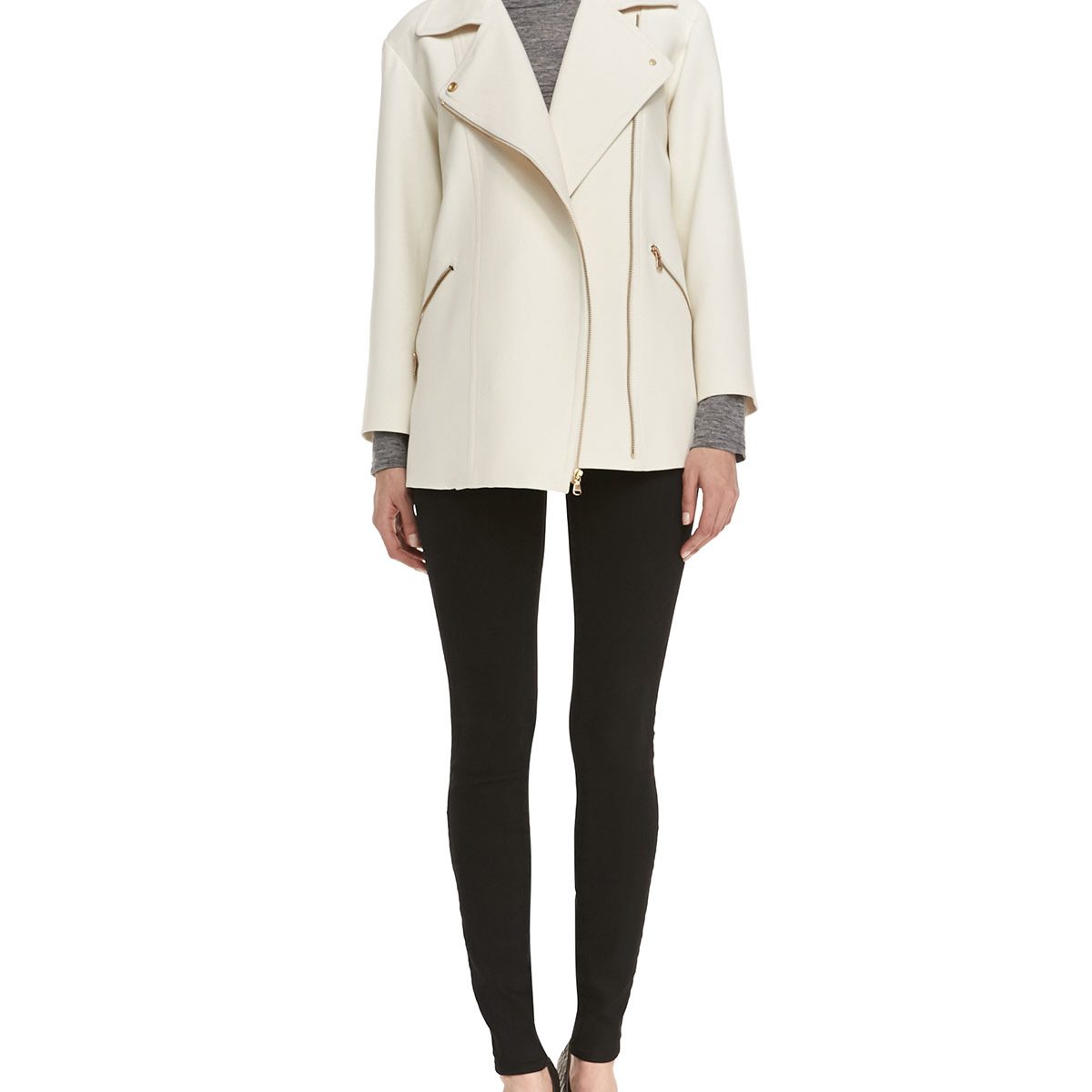 Trend Light Colored Jackets in Longer Lengths for Fall Spotted Fashion