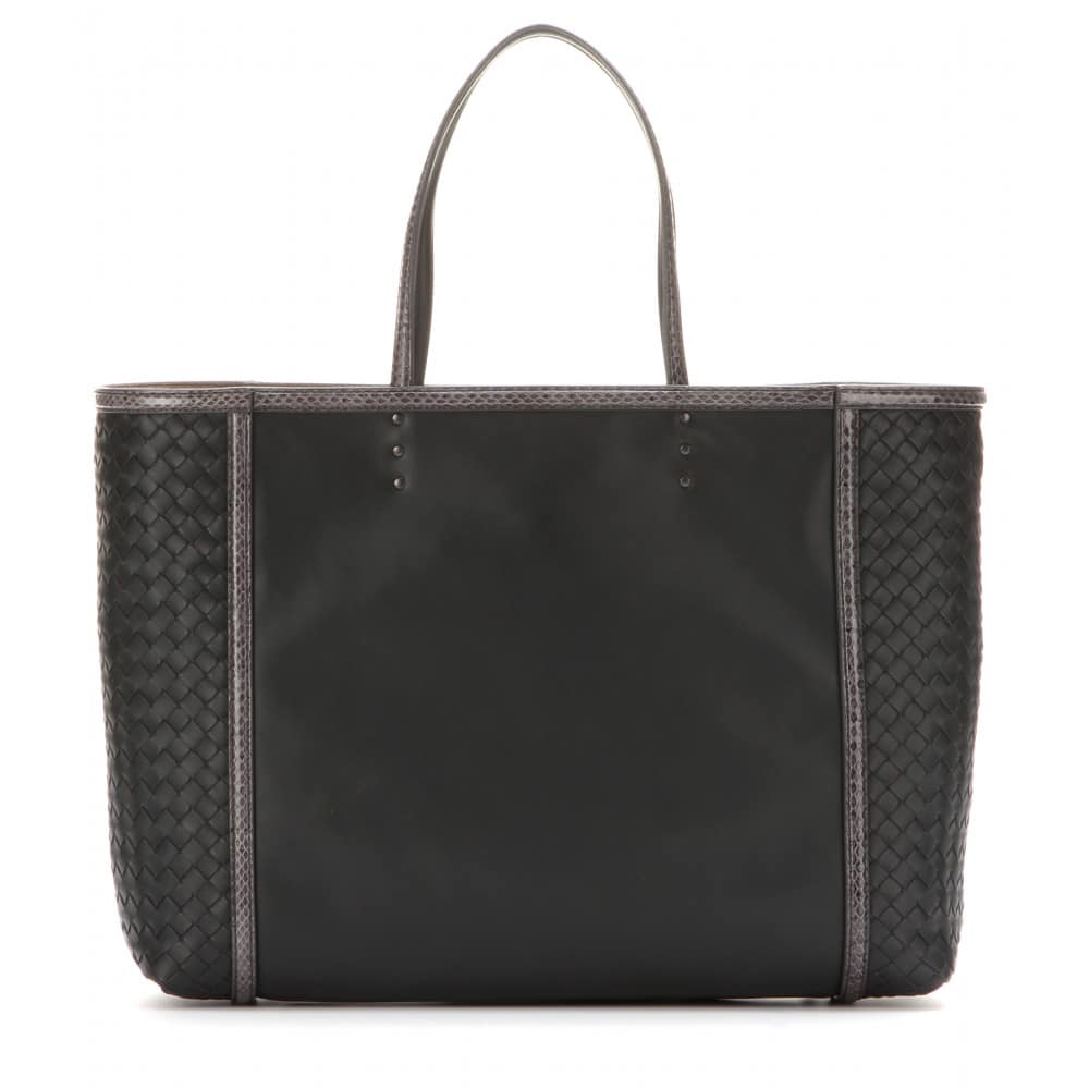 Bottega Veneta Snakeskin Trim Tote Bag Reference Guide - Spotted Fashion