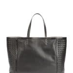 Bottega Veneta Black Snakeskin Trim Tote Bag - Fall 2014