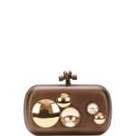 Bottega Veneta Bronze Mirror Lens Knot Clutch Bag - Fall 2014