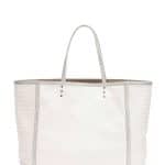 Bottega Veneta Mist Snakeskin Trim Tote Bag - Fall 2014