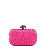 Bottega Veneta Rosa Shock Intreccio Impero Knot Clutch Bag - Fall 2014