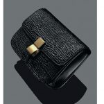 Celine Black Astrakhan Stamped Pony Calfskin Box Bag - Winter 2014