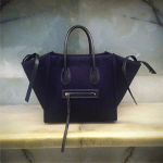 Celine Dark Blue Felt Phantom Bag - Fall 2014