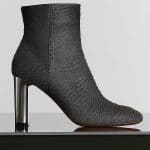 Celine Grey Astrakhan Stamped Pony Calfskin Bam Bam Ankle Boot - Winter 2014