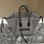 Celine Grey Felt Phantom Bag - Fall 2014