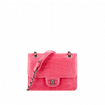 Chanel Alligator/Calfskin Pink Mini Flap Bag - Fall 2014 Act 2